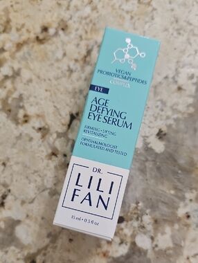 Dr Lili Fan Probiotic Age-Defying Peptide Eye Serum, NIB - .5 fl oz